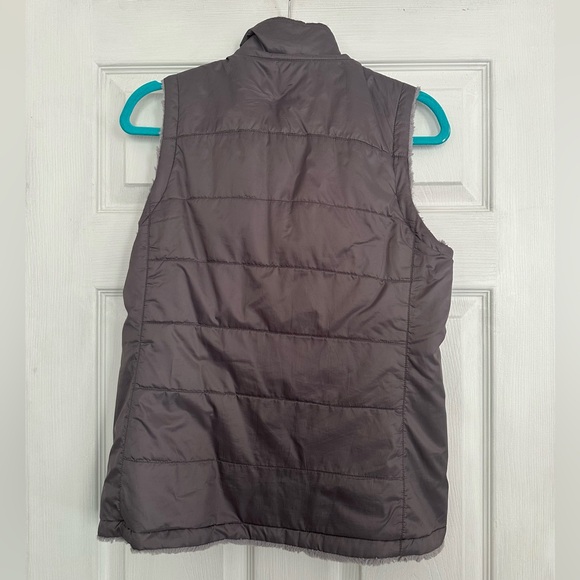 North Face Reversible Vest, Gray/Silver, Size Small - Picture 2 of 9